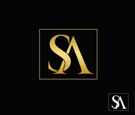 Elegant GOLD Two-Letter Logo with "S" and "A" entry by Saga09110