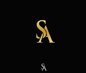 Elegant GOLD Two-Letter Logo with "S" and "A" entry by Saga09110