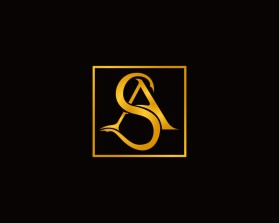 Elegant GOLD Two-Letter Logo with "S" and "A" entry by Bintanglaut27