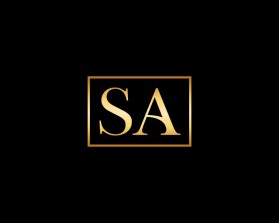 Elegant GOLD Two-Letter Logo with "S" and "A" entry by nsdhyd