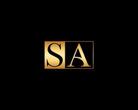 Elegant GOLD Two-Letter Logo with "S" and "A" entry by nsdhyd