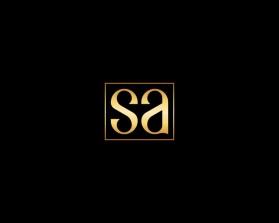 Elegant GOLD Two-Letter Logo with "S" and "A" entry by nsdhyd