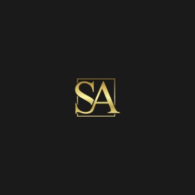 Elegant GOLD Two-Letter Logo with "S" and "A" entry by Bob23design