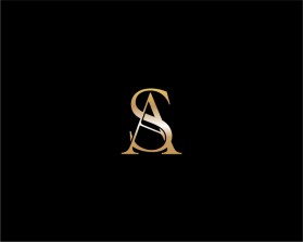 Elegant GOLD Two-Letter Logo with "S" and "A" entry by Fredi