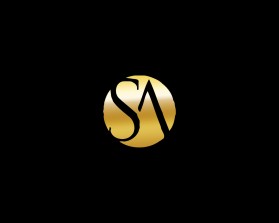 Elegant GOLD Two-Letter Logo with "S" and "A" entry by Virus 525