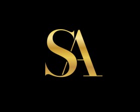 Elegant GOLD Two-Letter Logo with "S" and "A" entry by berlianapril