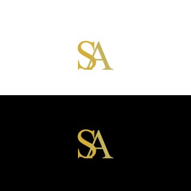Elegant GOLD Two-Letter Logo with "S" and "A" entry by irfai