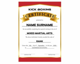 Arena Combat, certificate for rank entry by REY ARAULLO