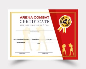 Arena Combat, certificate for rank entry by BulatITA