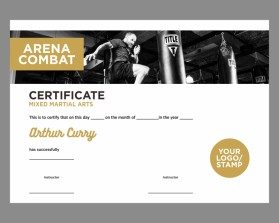 Arena Combat, certificate for rank entry by kikomaruf