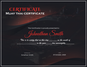 Arena Combat, certificate for rank entry by Sourabh Jadahv
