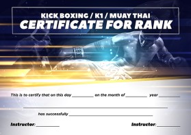 Arena Combat, certificate for rank entry by Boyan Stefanov Georgiev