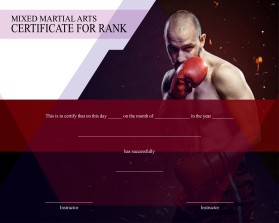 Arena Combat, certificate for rank entry by FREDI LAKSITO PRAKOSO