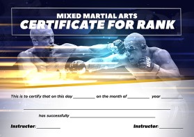 Arena Combat, certificate for rank entry by Boyan Stefanov Georgiev