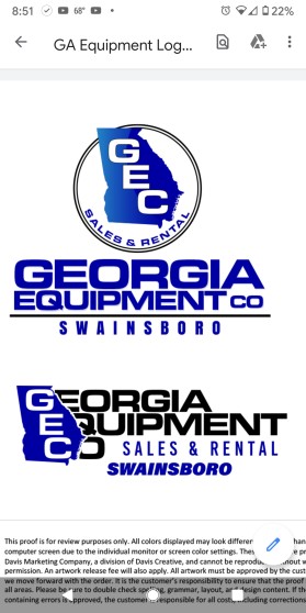 Georgia Equipment  entry by Amy lane