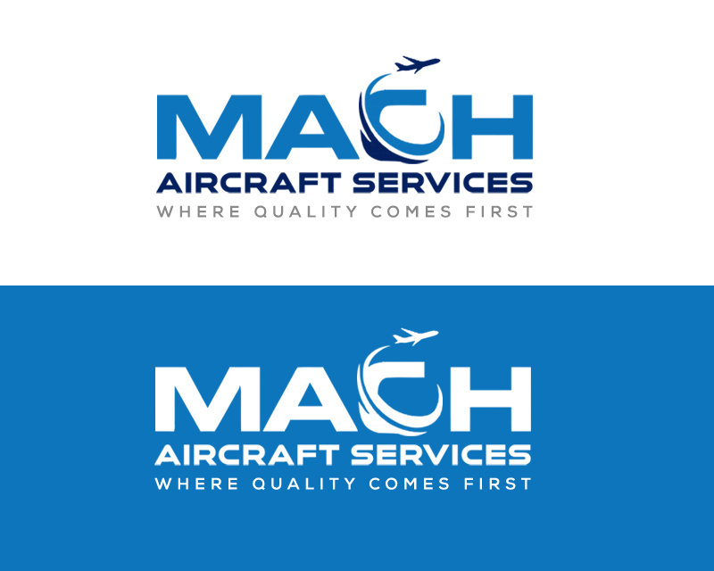 Logo Design for MACH AIRCRAFT SERVICES