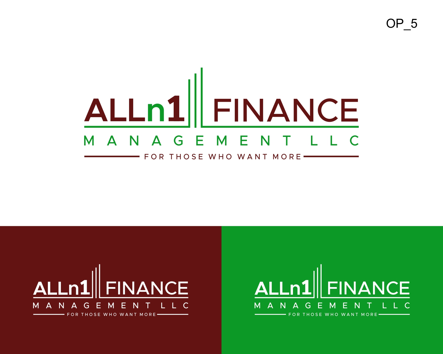 Logo Design for Alln1 Finance Management LLC