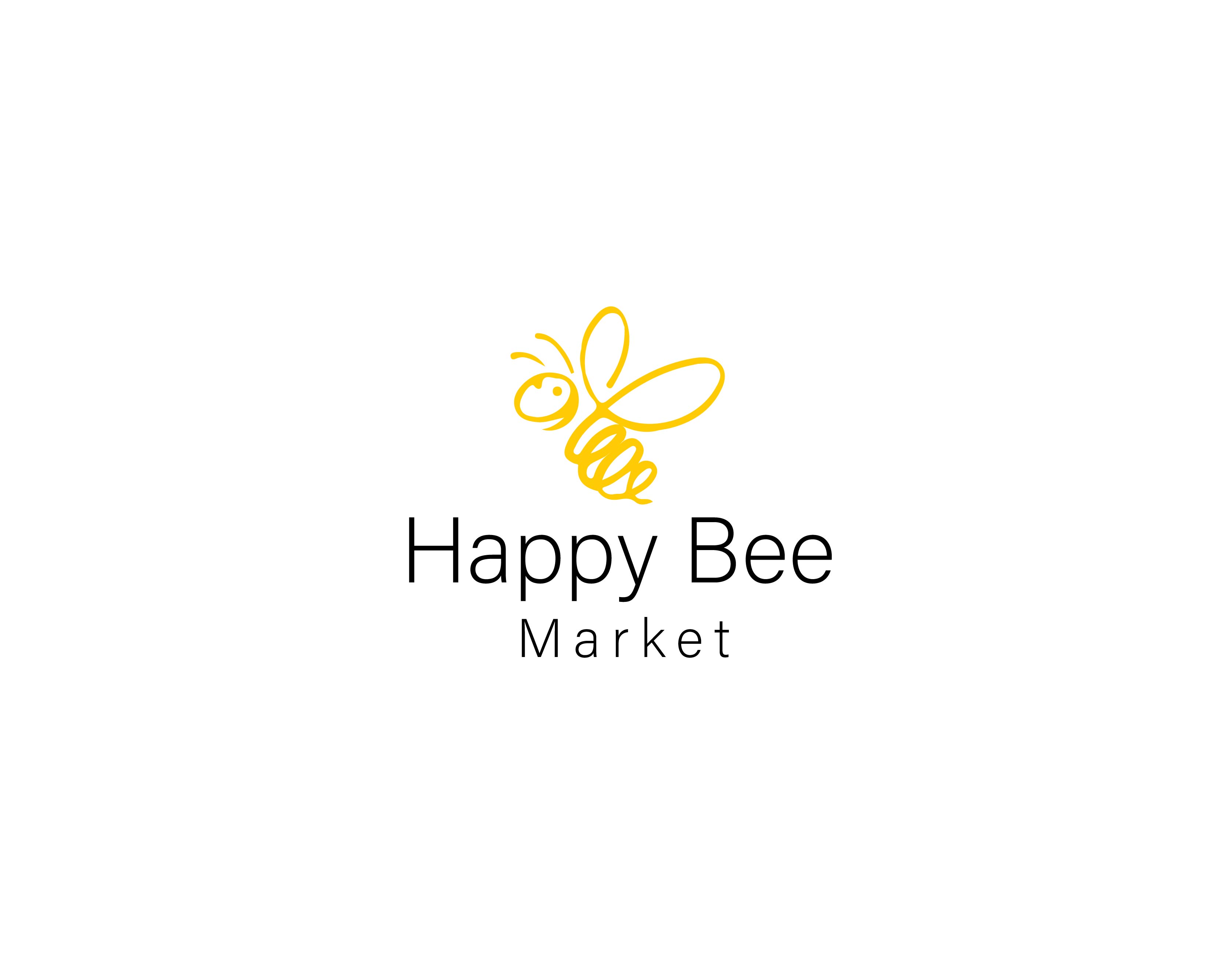 Logo Design for Happy Bee Market
