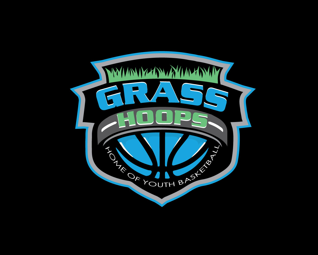Blue Basketball Logo
