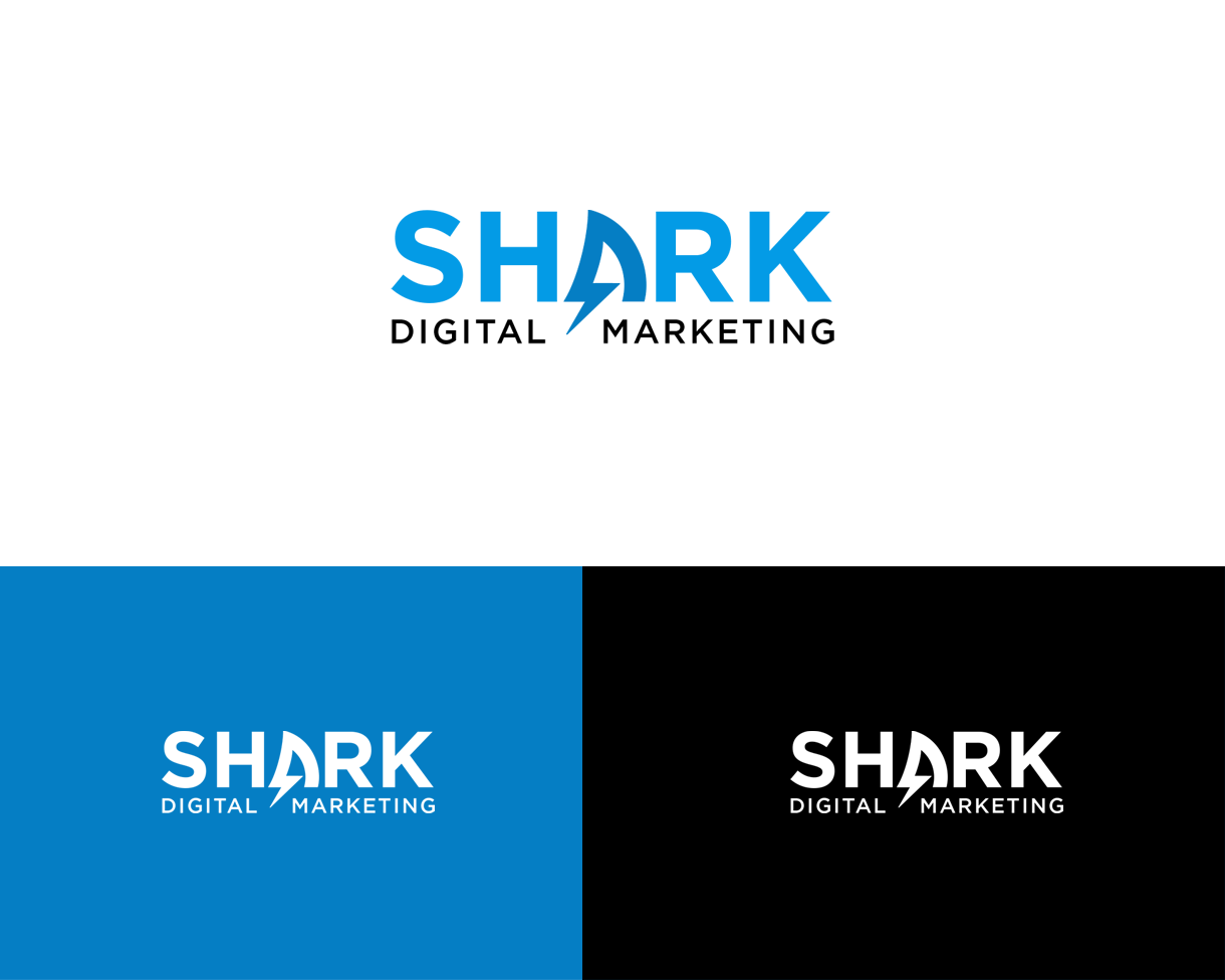 Logo Design for Shark Digital Marketing