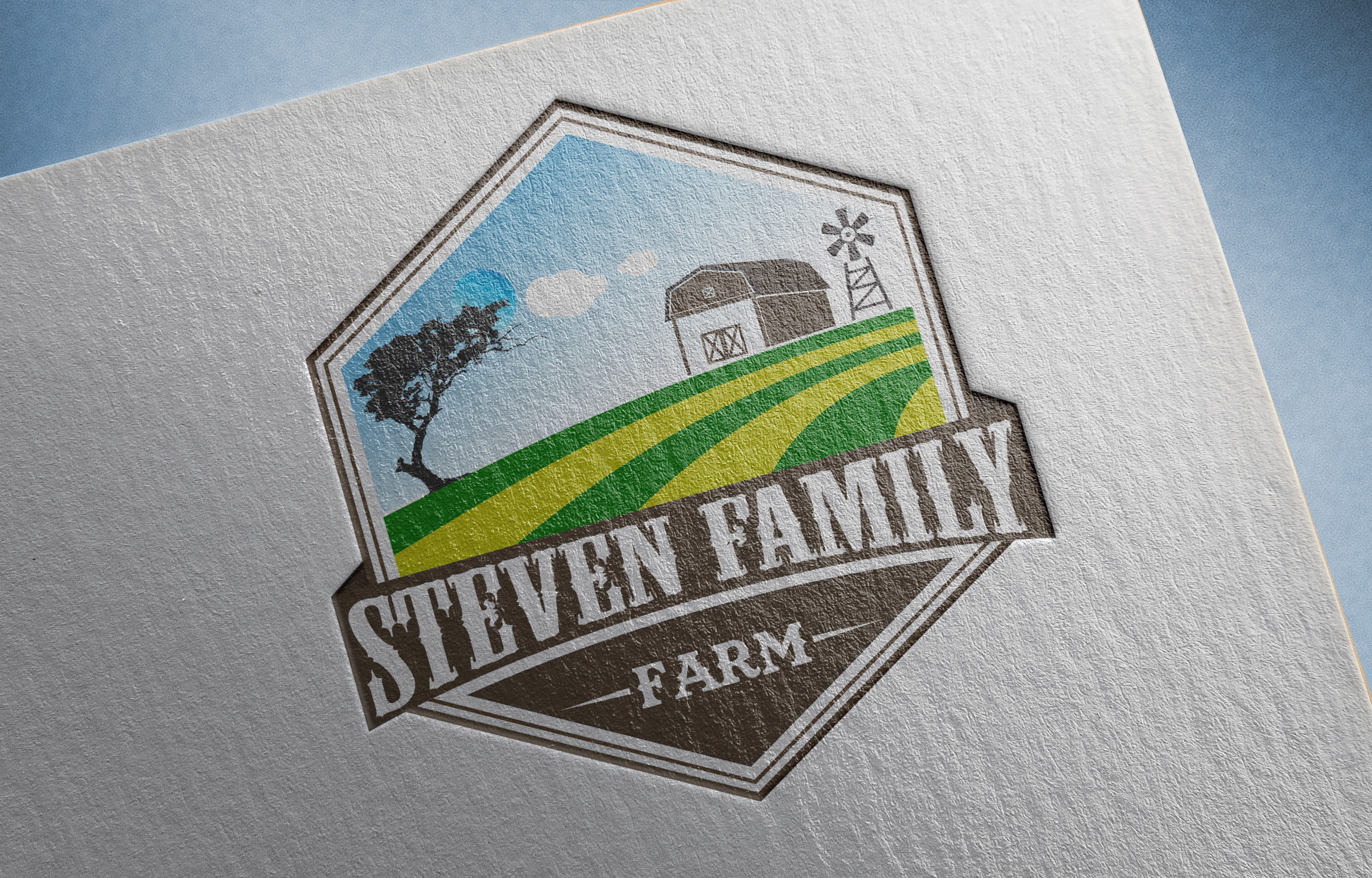 Green and Brown Farm Logo
