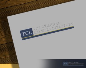 Top Criminal Lawyers Directory (all of this text needs to be the same weight, size, font). 'Directory' should be the 2nd color. entry by mob6
