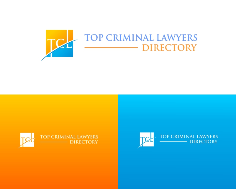 Logo Design for Top Criminal Lawyers Directory (all of this text needs to be the same weight, size, font). 'Directory' should be the 2nd color.