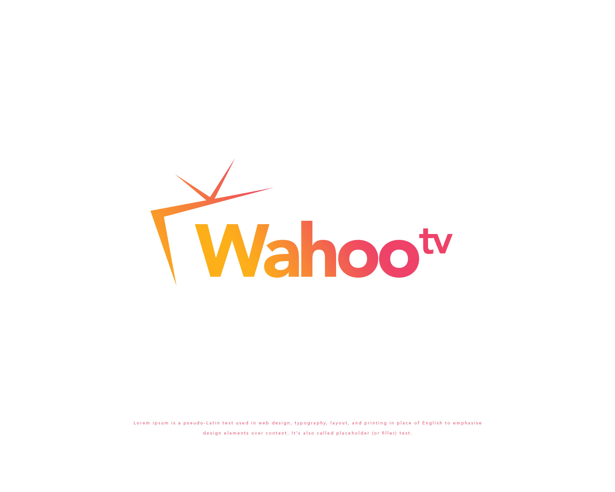 Logo Design for WahooTv.com