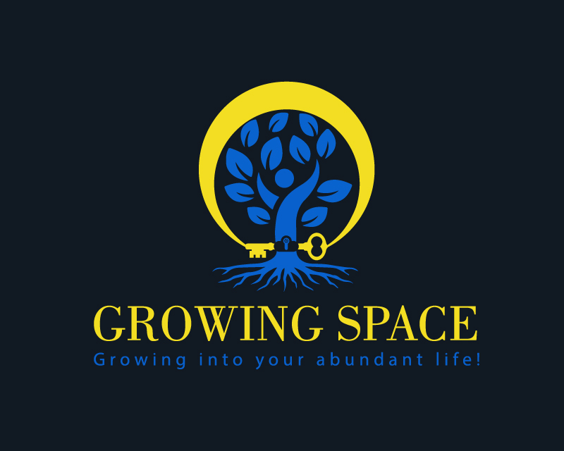Blue & Yellow Tree Logo