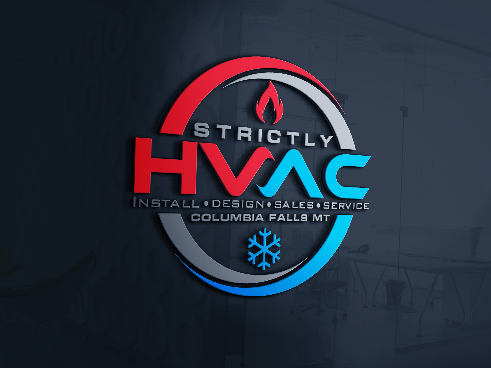 Logo Design for Strictly H.V.A.C