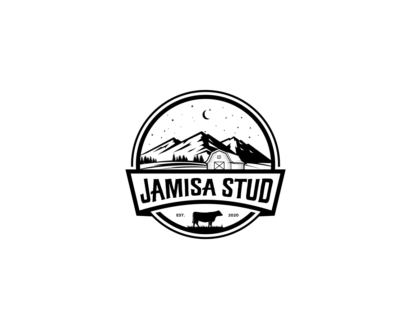 Black & White Ranch Logo