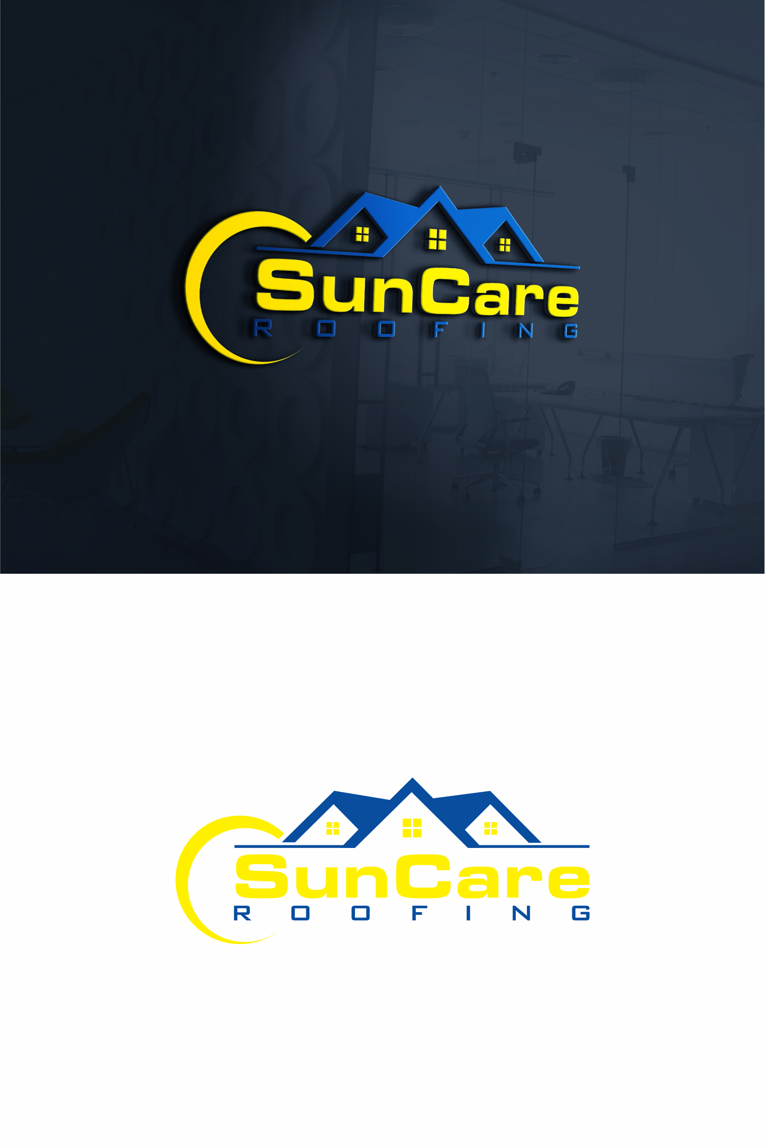 Logo Design for SunCare Roofing