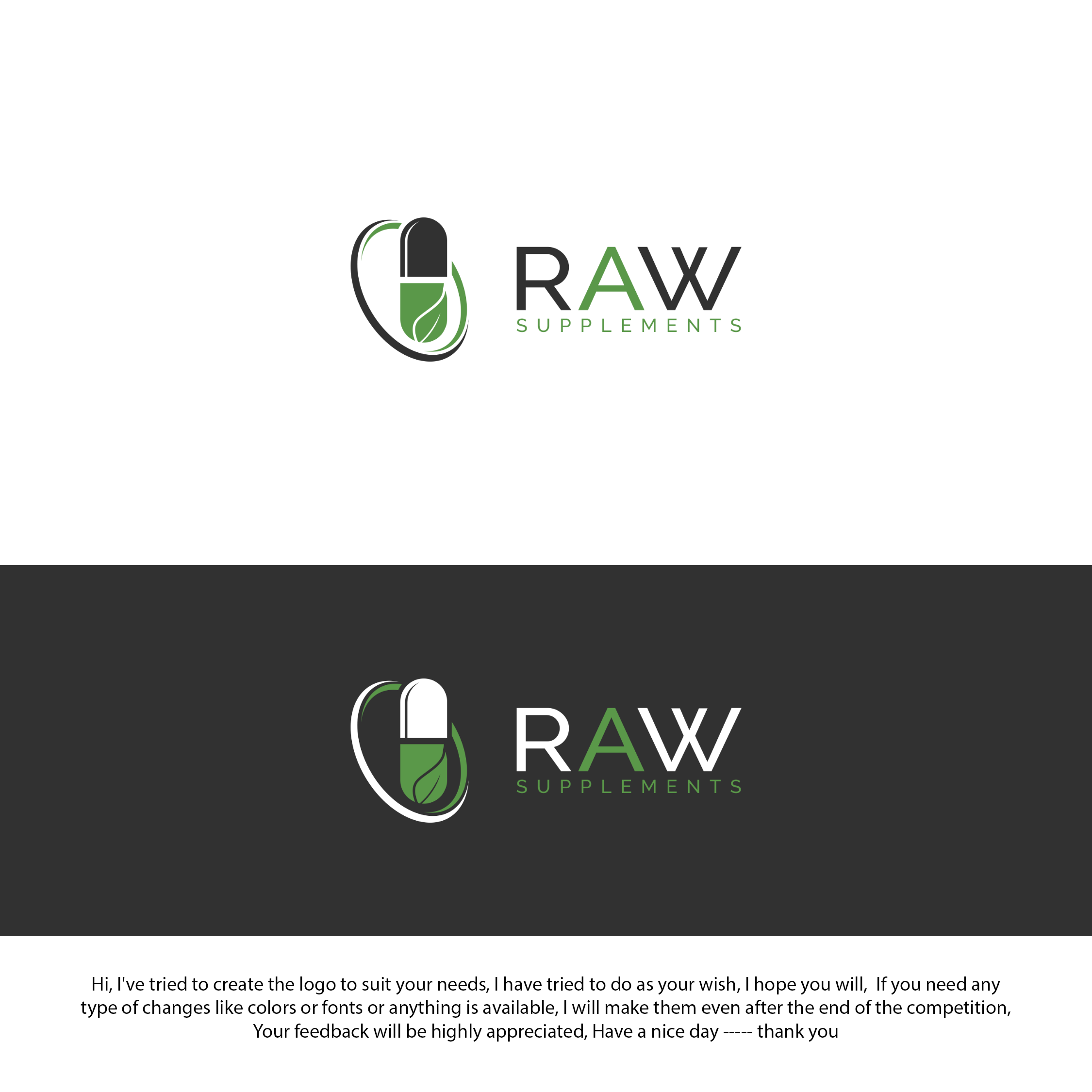 Logo Design for Raw Supplements