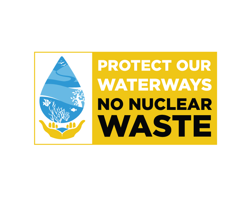 Logo Design for Protect Our Waterways-No Nuclear Waste