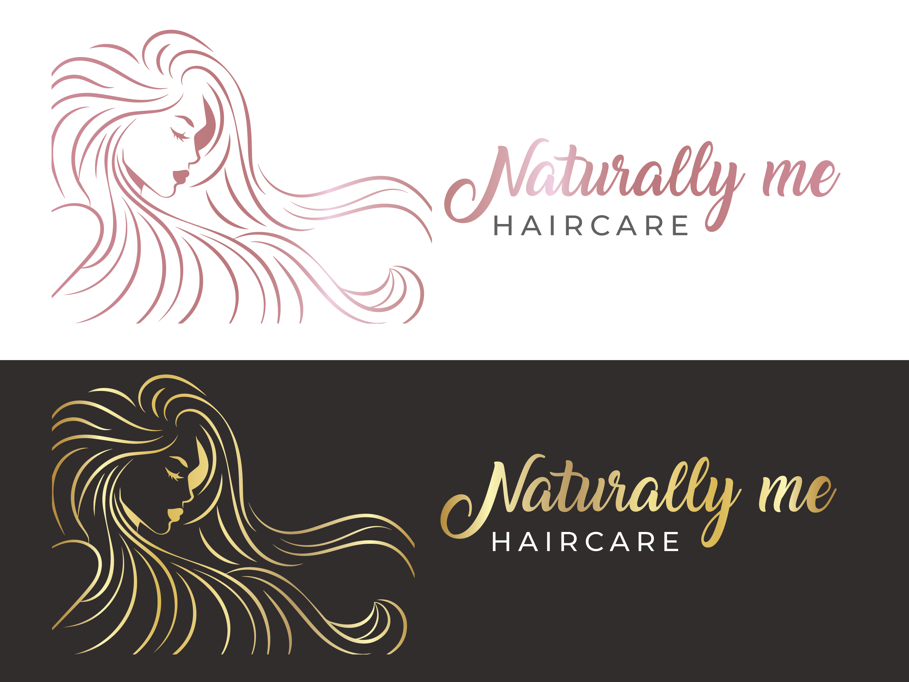 Logo Design for Naturally Me hair care