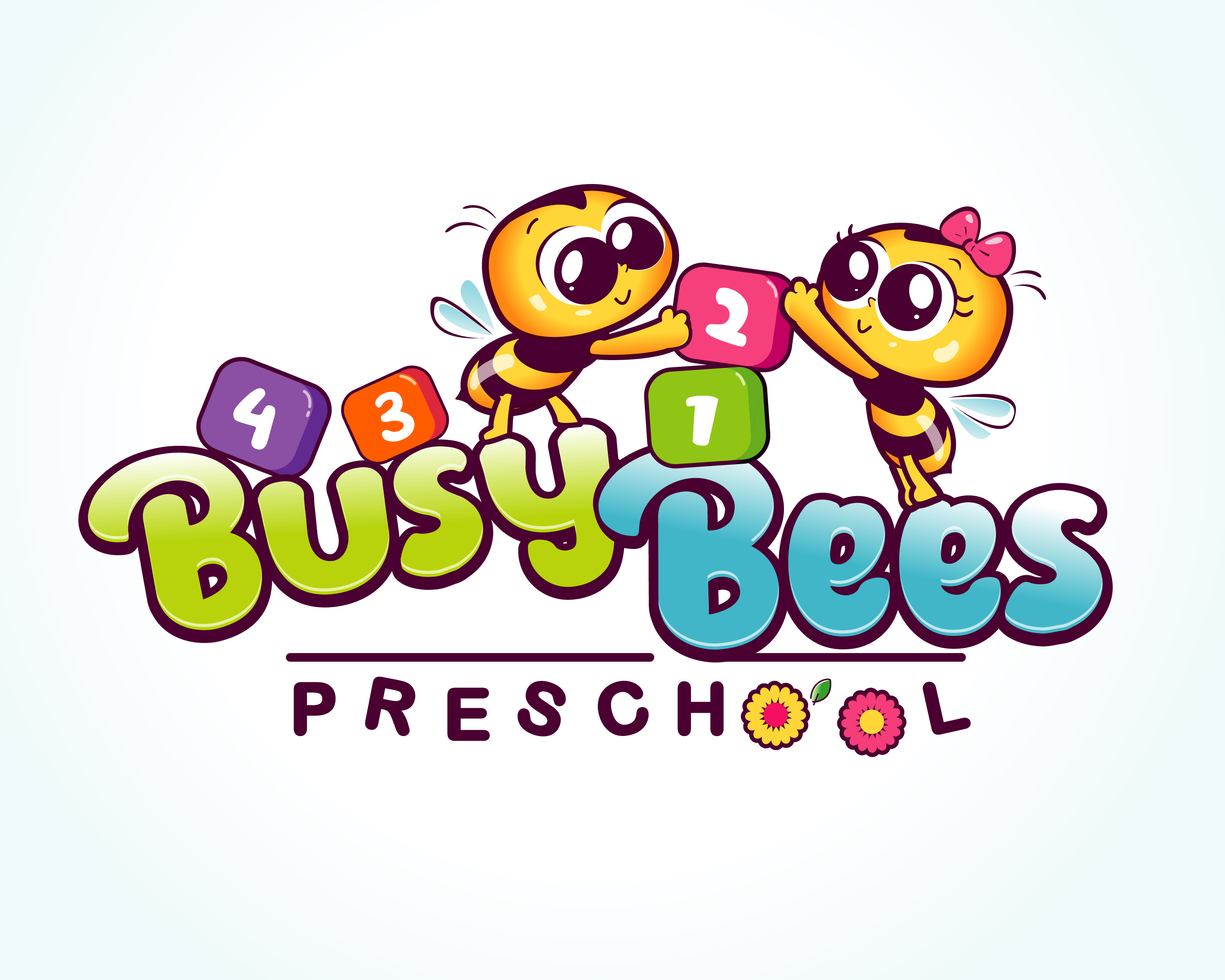 Cartoon Style Bee Logo