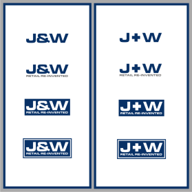 J&amp;W or J+W (please be careful using &amp; as it J&amp;W can look like "Jew" depending on the font entry by rzki