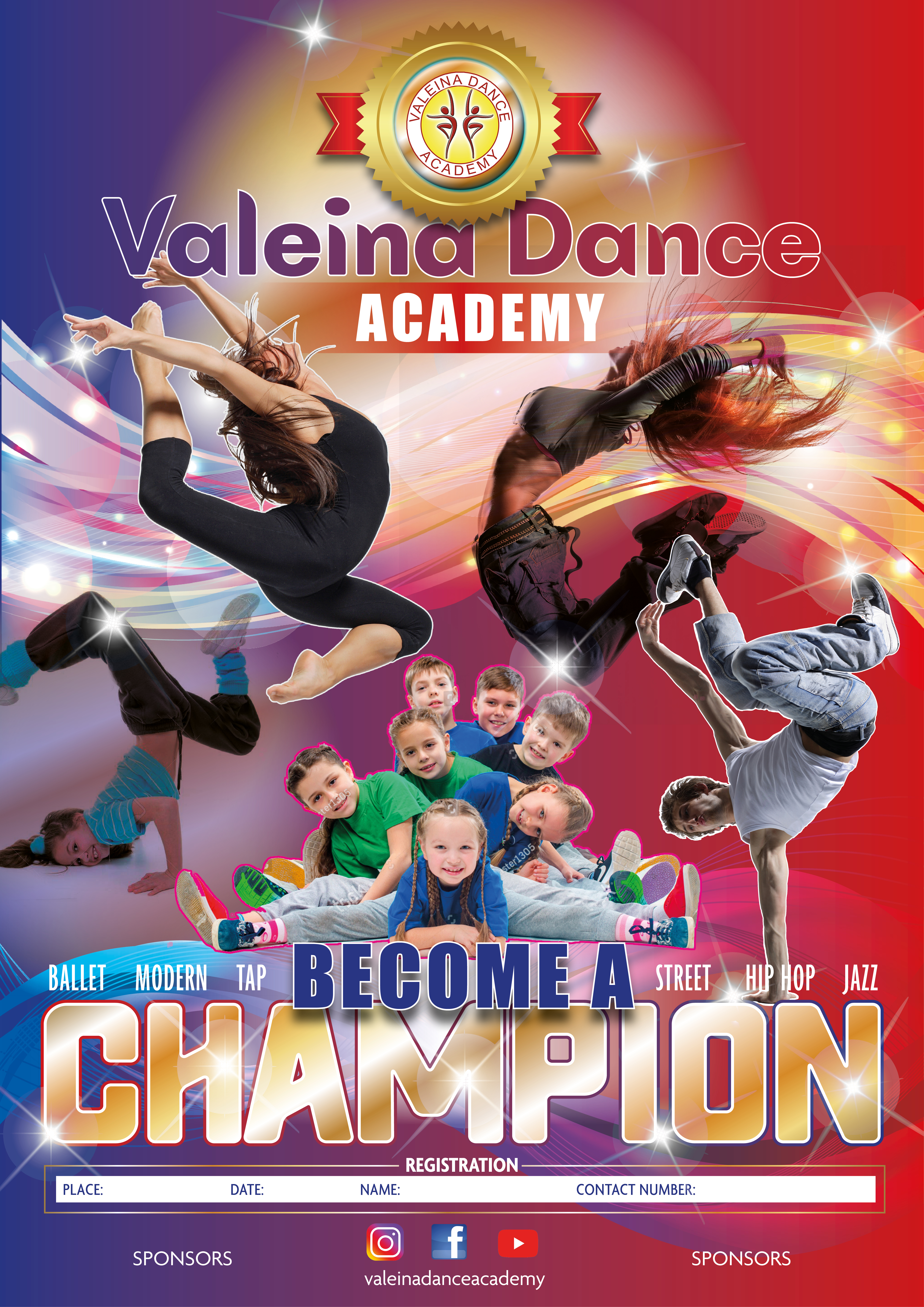 Graphic Design for Valeina Dance Academy