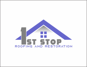 1st Stop Roofing and Restoration entry by aliengraphixs007