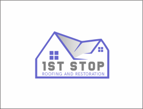 1st Stop Roofing and Restoration entry by aliengraphixs007