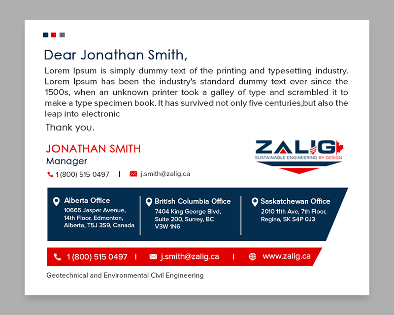 Business Card & Stationery Design for www.zalig.ca