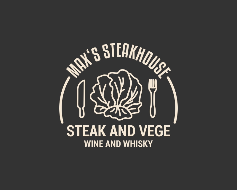 Black & White Food Logo