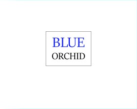 Blue Orchid   entry by Rakhi 