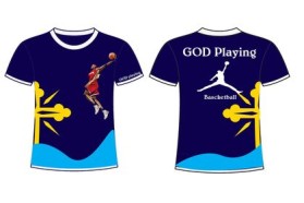 White hair God Playing Basketball entry by Logo Designer7
