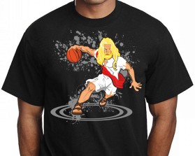 T-Shirt Design entry 2085563 submitted by TOM1 to the T-Shirt Design for White hair God Playing Basketball run by sperrygroup