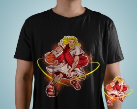 White hair God Playing Basketball entry by DeeHarrison