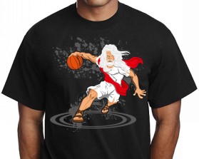White hair God Playing Basketball entry by TOM1