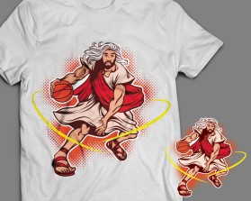 White hair God Playing Basketball entry by DeeHarrison