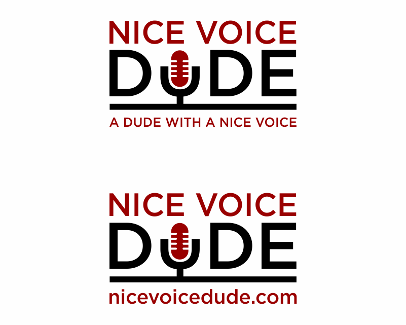 Logo Design for Nice Voice Dude (nicevoicedude.com, Instagram is also NiceVoiceDude)