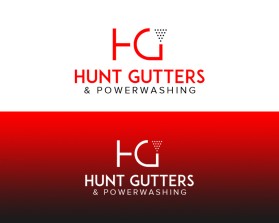 Hunt Gutters &amp; Powerwashing entry by Sandymanme